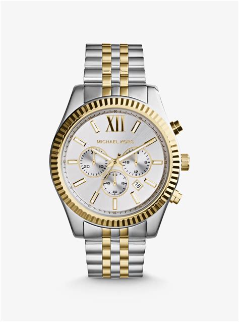 michael kors uhr damen gold silber|michael kors armband herren.